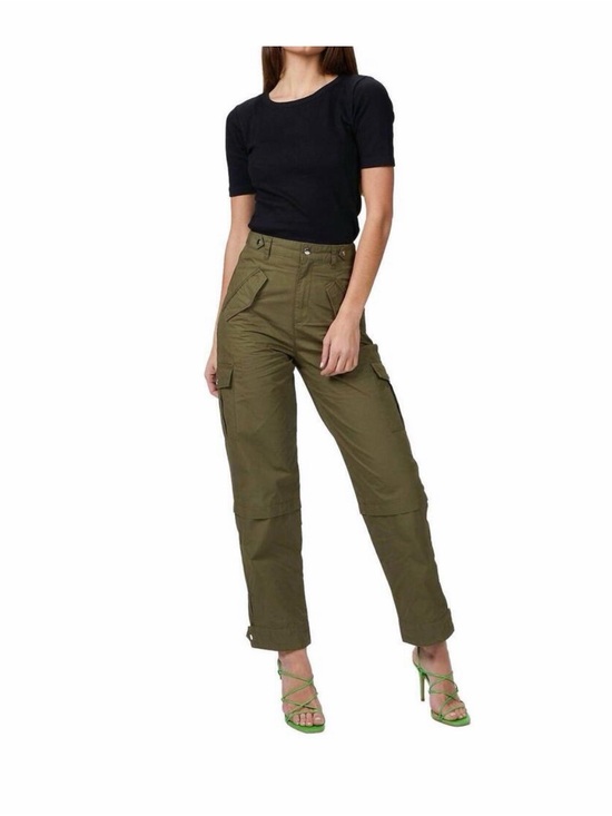 The Kooples Pants - Kooples Jeans Olive High-Waist Cargo Pants - Women's